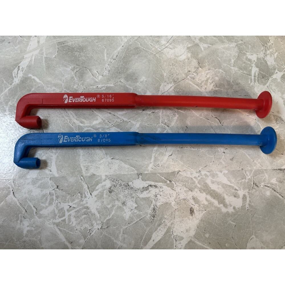 Evertough Fuel Line‎ Disconnect Tool Long Handle 3/8 And 5/16 67095 Red And Blue